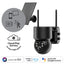 Wireless outdoor PTZ camera with solar charging panel, 3MP/IP65