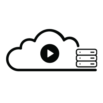 Cloud Play service logo. Service that provides reliable recording, storage and playback for Tuya devices in Robert Smart app. 