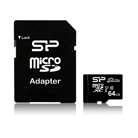 SP MicroSDXC 64GB class10, Full HD