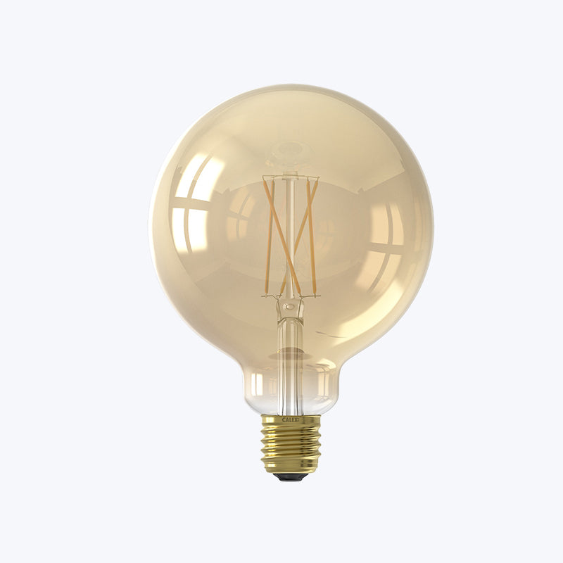 Wi-Fi LED Filament Smokey decorative light bulb E27 7W G125
