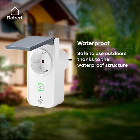 Wi-Fi outdoor plug with power meter
