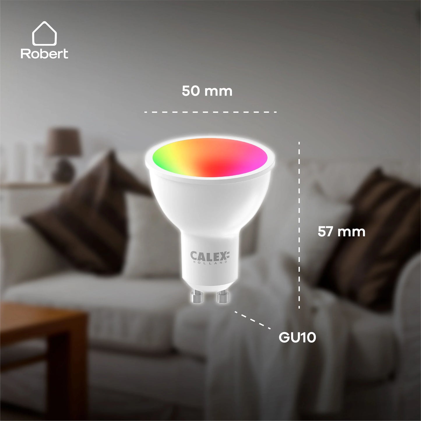 Wi-Fi LED color changing light bulb, GU10/5W