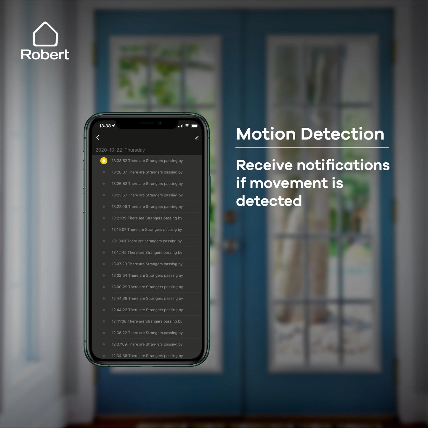 Wi-Fi motion detection sensor, fixed mounting